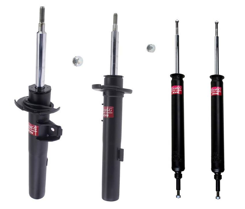 BMW Suspension Strut and Shock Absorber Assembly Kit - Front and Rear (Excel-G) 33526771729 - KYB 3023002KIT